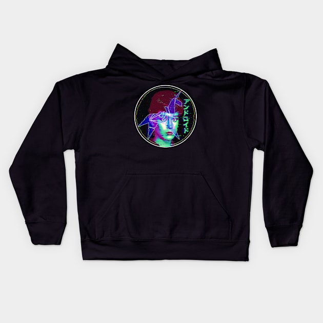 Android Rachael Kids Hoodie by creativespero